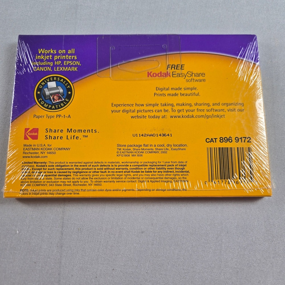 Kodak Premium Picture Paper Glossy & Soft Gloss 4x6 Sealed Inkjet Photo Paper - Picture 5 of 5
